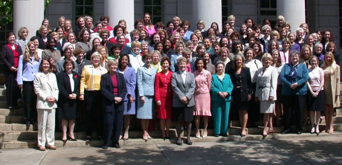 Photo of women lawyers on steps of SC Supreme Court