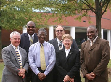 Group 2 photo of some Richland County Magistrates with Chief Justice Toal