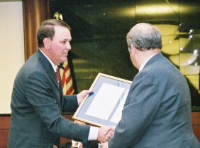 Photo of Judge Westbrook receiving award