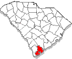 County Map of South Carolina