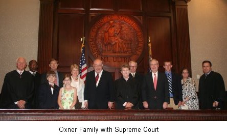 Oxner Family with Supreme Court