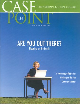 Cover of Case in Point Magazine - Judge Gerrard on Cover