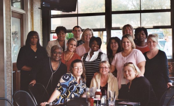 Most of the Central Court office with Ann McClain at Wild Wings in March 2009.
